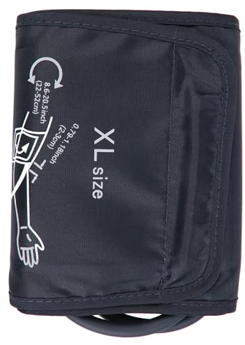 Brazalete de presión arterial extragrande para monitores Omron BP de 22 a 52 cm, brazalete grande de repuesto, compatible con la mayoría de monitores de presión arterial para adultos, duradero, cómodo