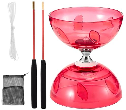 XUXLEKK Diabolo con Cuscinetto a Sfere, Luminoso Diabolo, Kit Giocoleria, per Bambini, Adulti, Principianti Professionali