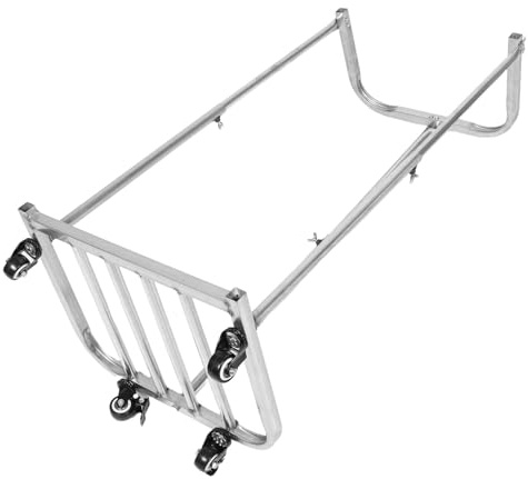 Cabilock Agricultural Bag Support Frame Metal Outdoor Leaf Bag Holder Frame for Camping Weeding Lawn Party