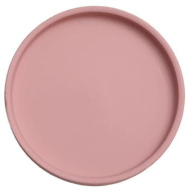 FZL02068LM Soucoupe Plateaux d'égouttage Ronds for Plantes, Soucoupe en céramique for Salon et Balcon Coupelle Pot de Fleur(Pink,Grand)