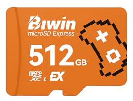 BIWIN Amber ME300 microSD Express Karte 512GB, Lesegeschwindigkeit bis 900MB/s, Schreibgeschwindigkeit bis 800MB/s, SD 7.1, PCIe Gen3x1 & UHS-I/C10/V30/U3/A1