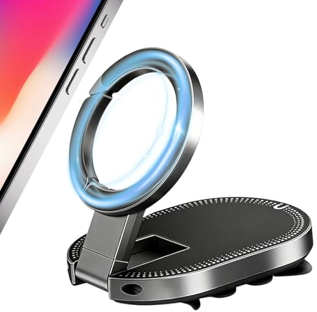 Doqeou Supporto per Telefono Auto - Supporto telefono magnetico rotante a 360° | Base portatile da tavolo,Per Auto Tassista Palestra Navigazione Viaggi Vita Quotidiana Ufficio