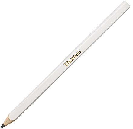 polar-effekt Zimmermannsbleistift extra Lang 24 cm mit Gravur des Namens - Baubleistift angespitzt - Männer Geschenk zum Geburtstag