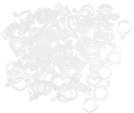 Toygogo 100pcs Appâts Bandes élastiques Bouillie Pellet Bagues en Caoutchouc pour La Pêche à La Carpe Appâts Pêche Transparents Brancards Taille 3mm 5mm 7mm - Clair, L