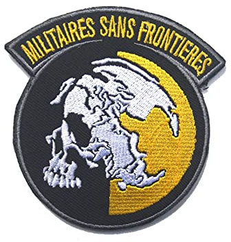 Nation Militaires Sans Frontieres ny metall utrustning solid spänne cosplay broderi lapp