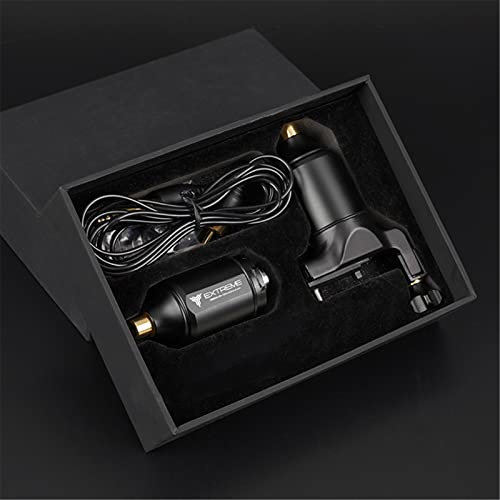 Macchinetta Per Tatuaggi Rotativa Professionale A Doppio Motore Con Azionamento Diretto 9000 Giri/Min/11000 Giri/Min Corsa Regolabile Pistole Per Tatuaggi Con Cavo RCA Tattoo Artist,Nero