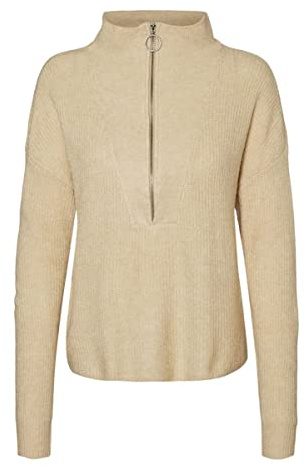 Noisy May Damen Nmnewalice L/S High Neck Knit Noos Pullover (1er Pack)