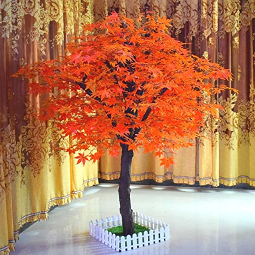 Érable à sucre artificiel, érable artificiel, érable rouge à l'extérieur, décoration d'automne, érable japonais rouge nain, arbre artificiel 1 x 0,6 m