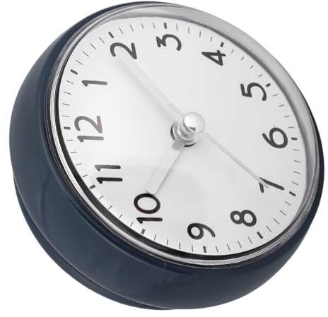 ULDIGI Kleine Wanduhr Saugnapfuhr Badezimmer Uhr aus Kunststoff für Dusche und Küche