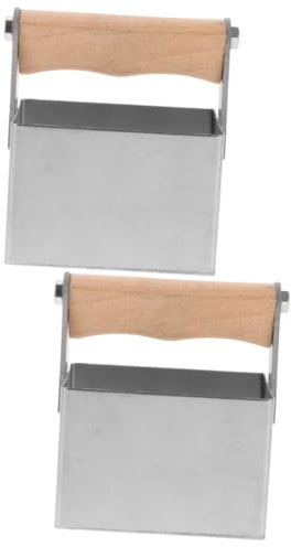 CAXUSD 2st Nesthonigschneider Wabenschneider Imkerausrüstungswerkzeug Imkerei-honigschaber Bienenstockschneider Handgehaltener Honigschneider Honig-quadratschneider Bienenwabe Silver Holz