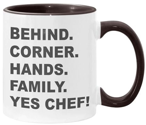 Ceramics Coffee Cup Yes Chef Ceramic Mug Durable Coffee Mug Funny Tea Mug for Juice Beer 330Ml