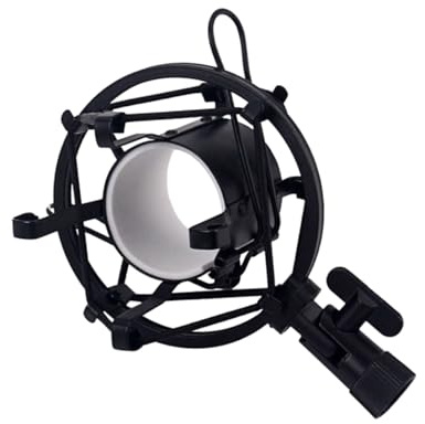 WHAMVOX Angle Microphone Desk Stand Low Profile Arm for Condenser Mic Metal Shockmount Clip Suspension Bracket
