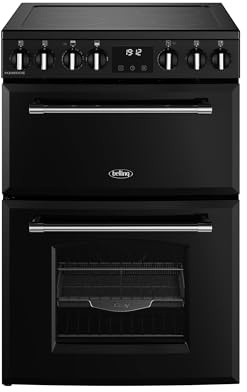Belling MRAFHOUSE60EBLK Ceramic Electric Double Oven Cooker - Black