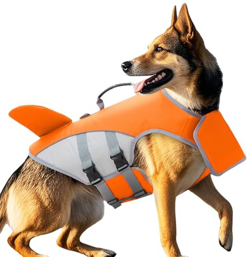 Giubbotto Salvagente Per Cani | Giubbotto Di Sicurezza Con Maniglia Per Cani - Supporto Addestramento Regolabile Per Acque Aperte Kayak