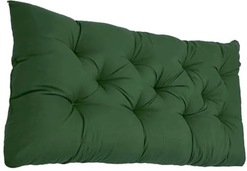 Bankauflage Sitzkissen Gartenkissen Bankkissen 90x50/100x50/110x50/120x50cm, Dicke 8cm,Sitzauflagen Loungekissen Sitzpolster Auflage Für Bänke/Gartenbank Stuhlkissen(Dunkelgrün,120x50cmx8cm)