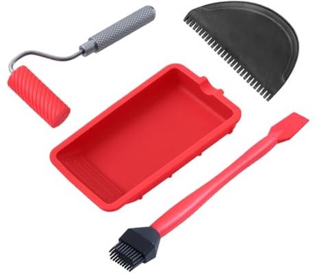 Applicatore di colla per legno – Rullo di colla di precisione, pratico strumento di diffusione multifunzione, kit di applicazione artigianale professionale | per falegnameria, costruzione