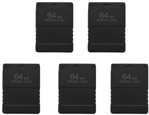 YGBWAOV 5X Nouveau 64 Mo Carte Memoire Enregistrer pour 2 PS2 Console de