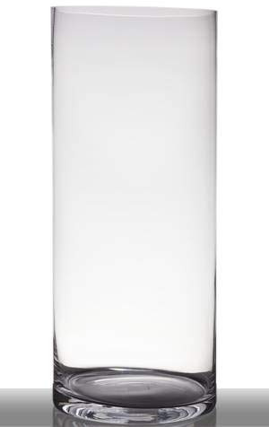 INNA-Glas Vaso da Pavimento, Cilindro/Rotondo, Trasparente, 60cm, Ø 25cm