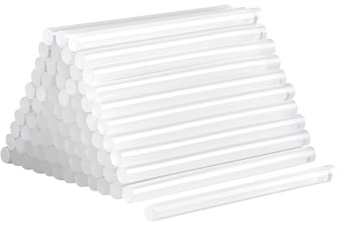 Dweyka 40 Stick Colla a Caldo per Pistola, Trasparente, Ad Asciugatura Rapida (11mm x 200mm Pack 40)