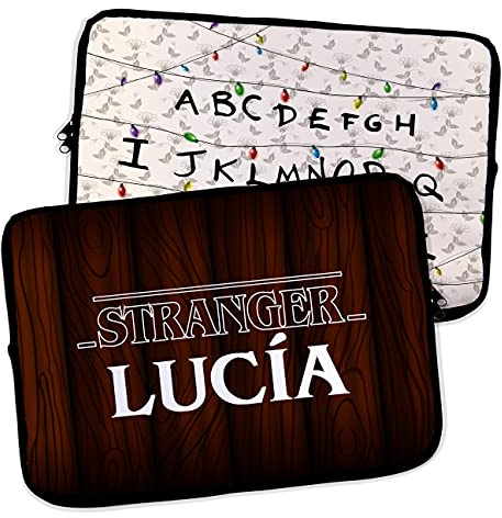 Laptop Hülle. Tablet Hülle. Personalisiert mit Name. Galaxy Tab a7 Hülle. Neopren. Verschiedene Größen für Tablet und Laptop. Stranger Luces
