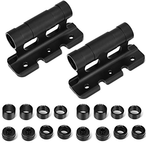 Bike Fork Mount, Set of 2 Bicycle Fork Mount Truck Block, Car Roof Rack Carrier, Quick Release Thru Axle Fitments, 8 Removable Fittings M5x100mm, M12x100mm, M15x100mm, M15x110mm