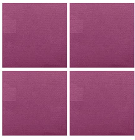 FORVOLWCO 4 Stück Korkplatten Selbstklebende, Wandkorkplatten mit Starker Klebstoff, Hitzebeständig Korkmatte for DIY Modellbau Basteln Pinnwand Korkfliese, 30x30cm (Color : Purple)
