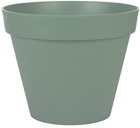 EDA - Blumentopf, rund, Toskana, Ø 40 cm, Volumen 23 l, Ø 39,5 x H.31 cm, Lorbeergrün