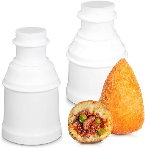2 Stück Fleischbällchen Arancini Maker Form – LIBERHAUS Japanische Küche Mini Schaufel Sushi Reisball Maker Sushi Kit Niedliche Küchenhelfer – Kunststoff Bento-Ball Form Reisschaufel Küche DIY Sushi