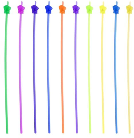 PATIKIL Puntero para Profesores, 30 Unidades, Transparente, Mini Puntero de Mano para Pizarra Blanca en el Aula, Guía de Presentaciones, Entrenador, 10 Colores Estilo 1