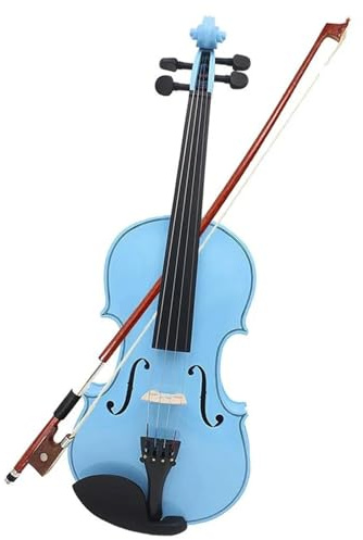 violino per principianti 4/4 Principianti Violino Pannello In Acero Blu Set Di Violini Con Custodia Corde Per Arco Accordatore Ponti Per Violino Muti (Color : 4/4 Violin)