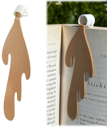 Auiremrti Verschütteter Kaffee Becher Lesezeichen,Süße Lesezeichen Lesebuch-Liebhaber Geschenke für Leseliebhaber Damen Herren,Festtags kreative kleine Geschenke