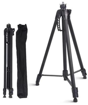 NEWFUN Trépied Laser 58–160 Cm – Filetage 5/8 & Adaptateur 1/4 Inclus | Pour Niveaux Laser & Niveaux à Bulle · Réglable 58–160 cm · Pieds Antidérapants · Livré avec Adaptateur 1/4