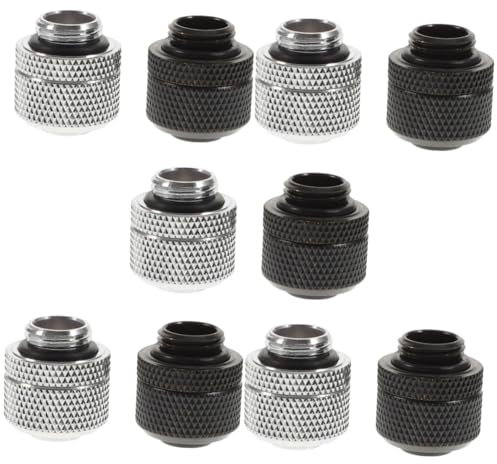 MERRYHAPY 5sets G1/4 Extender Fitting Pc Water Cooling Kit Quick Release Hose Connector 2pcs*5