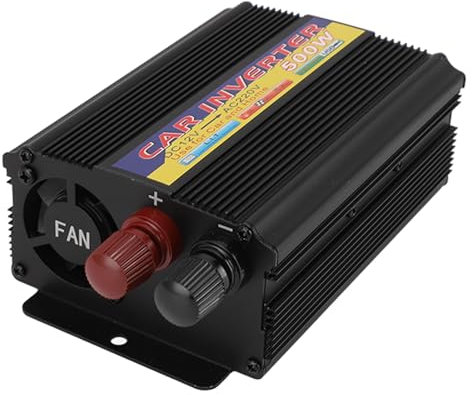 Topyond Onduleur de Voiture 500 W, convertisseur de Puissance 12 V DC vers AC avec indicateur de Travail, Protection de Tension, idéal pour Voiture, Solaire, Chargeur d'ordinateur