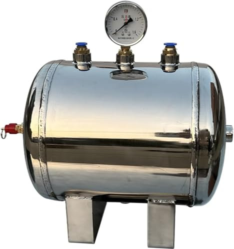 SAFWELAU Réservoir d'eau sous Pression Kit de réservoir d'air de réservoir Haute Pression pour Pompe à air/réservoir de gaz/compresseur, 5 10 20 30 40 50L Vessie de Stockage d'air Portable avec jauge