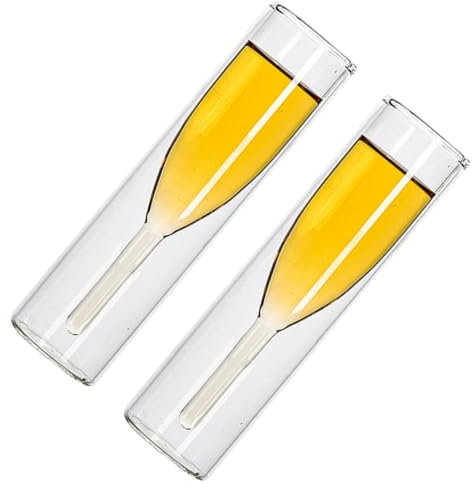ULTECHNOVO 2pezzi Bicchiere Trasparente Per Bevande Da Per Feste Notturne Accessorio Per Vino e Tè Per Compleanni e Matrimoni