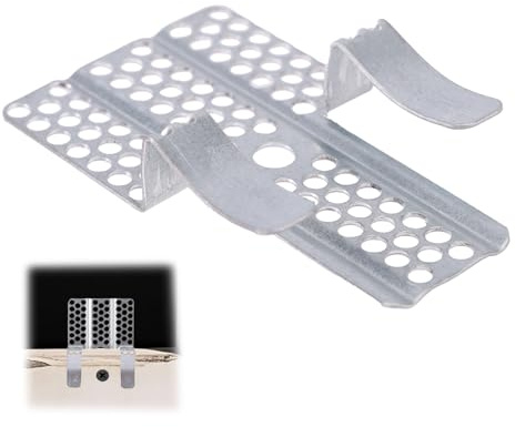 BOXOB 50St Trockenbau Reparaturklammern, 1,27cm Strapazierfähig Trockenbau Befestigungsklammern mit Passenden Schrauben für die DIY Befestigung Beschädigter Wände
