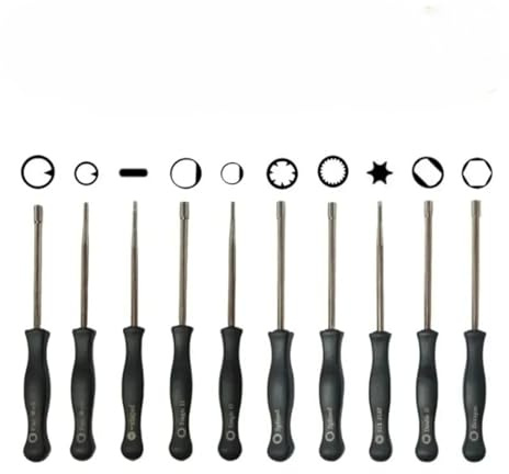 DORFEY Kit de nettoyage de bougie d'allumage de carburateur 10 pièces avec tournevis, brosses, outils for accessoires d'entretien du moteur