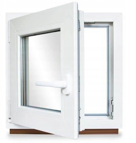 Fenster 700x600 mm DIN Links | Kellerfenster mit Doppelverglasung und Stahlverstärkung | Kunststofffenster mit Dreh-Kipp-Funktion | Kippfenster für Garage, Keller, Gartenhaus | Weiß