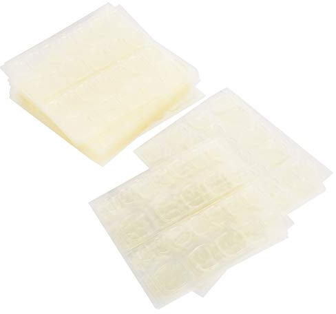 Cinta Adhesiva para Uñas Postizas, 30 Hojas con 12 Tamaños, Pegatinas de Doble Cara Impermeables y Reutilizables con Fuerte Adherencia para Decoración y Diseño Profesional en