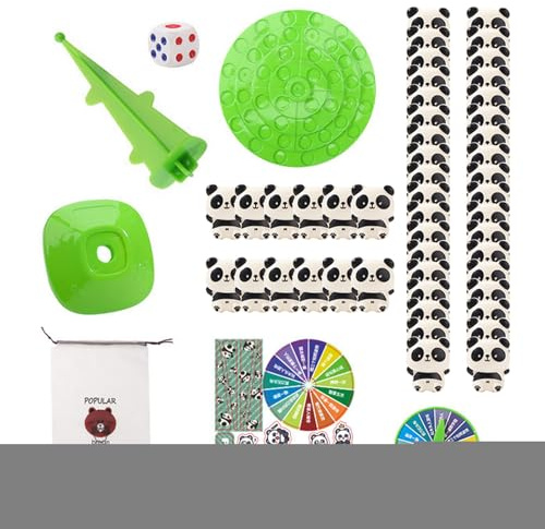 Zasdvn Geschicklichkeitsspiel - Panda Bauklotz Geschicklichkeitsspiel | Gleichgewichtsspiele Erwachsene - Für 2 Spieler, Eltern Kind, Kinder, Freunde, Mädchen, Reise, Partys, Geburtstag, Weihnachten