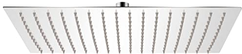 vidaXL Soffione Acciaio Inox Miscelatore Pioggia 30x40 cm Rettangolare Doccia