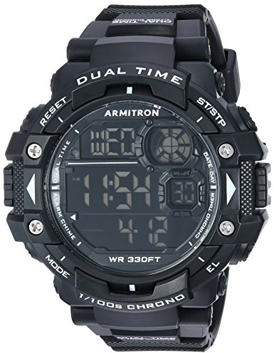 Armitron Sport Orologio da uomo con cronografo digitale con cinturino in resina, 40/8309