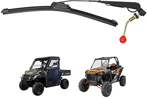 KEMIMOTO UTV vindrutetorkare universal för Polaris Ranger, RZR Kawasaki MULE, Teryx