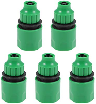 sourcing map Quick Connector Hose Pipe Adapter Fitting 8mm Inner Diameter Hose Tubing for Garden Irrigation System 5pcs