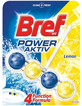 10er Pack - Bref WC-Kleiderbügel Power Active - Lemon - 50g