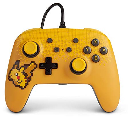 PowerA Pokemon Enhanced Wired Controller for Nintendo Switch - Pixel Pikachu, Gamepad, Wired Video Game Controller, Gaming Controller - Nintendo Switch