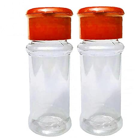Ruluti Tarro de condimento plástico Claro Sal de salpitación de Salpicaduras vinagre Cruet Botella Aceite Olla Cocina Accesorios de Cocina 2 unids