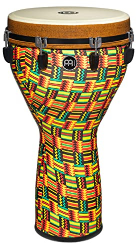 Meinl Percussion Jumbo Djembe, Mehrfarbig (JD14SI) | mit mechanischem Stimmsystem, Höhe 26 Zoll, Durchmesser 14 Zoll, Kunststoff