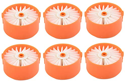 Donkivvy 6 Pcs Vacuum Cleaner Filter Elements, Filter Element Replacement for Black & Decker Vacuum Cleaner BDPSE1815 BDPSE3615 BHFEV182 BHFEV362